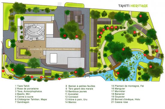 Plan jardin assemblee tahiti heritage